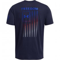 Under Armour Mens Freedom Flag Gradient T-Shirt - Midnight Navy - S