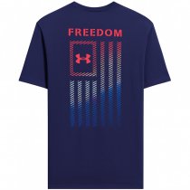 Under Armour Mens Freedom Flag Gradient T-Shirt - Midnight Navy / Red - L