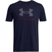 Under Armour Mens Freedom Amp T-Shirt - Midnight Navy - 3XL