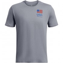 Under Armour Mens Freedom Amp Chest T-Shirt - Royal - 3XL