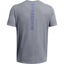 Under Armour Mens Freedom Amp Chest T-Shirt - Royal - L