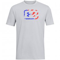 Under Armour Mens Freedom Hook T-Shirt - Mod Grey Heather / Royal - 3XL