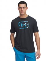 Under Armour Mens Freedom Hook T-Shirt - Anthracite / Ether Blue - 2XL