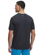 Under Armour Mens Freedom Hook T-Shirt - Anthracite / Ether Blue - 2XL