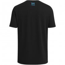 Under Armour Mens Freedom Hook T-Shirt - Anthracite / Ether Blue - XL