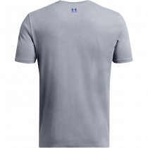 Under Armour Mens Freedom Hook T-Shirt - Heather Grey / Red - 2XL