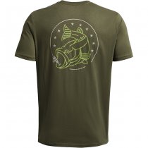 Under Armour Mens Freedom Bass Short Sleeve T-Shirt - Marine OD Green - S