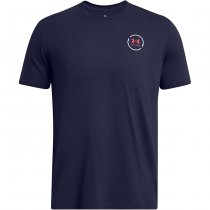 Under Armour Mens Freedom Bass Short Sleeve T-Shirt - Navy Blue - M