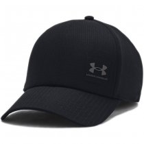 Under Armour Mens ArmourVent Stretch Fit Cap - Black / Grey - L/XL