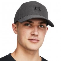 Under Armour Mens ArmourVent Stretch Fit Cap - Grey / Black - L/XL