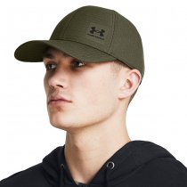 Under Armour Mens ArmourVent Stretch Fit Cap - Marine OD Green - S/M