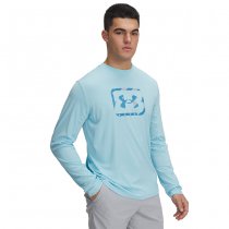 Under Armour Mens Fish Pro Freedom Long Sleeve - Stream / Ether Blue - 2XL