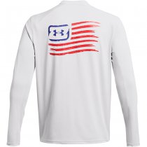 Under Armour Mens Fish Pro Freedom Back Shirt - Halo Grey - XL