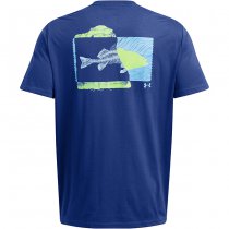 Under Armour Mens Bass Short Sleeve - Blue - L