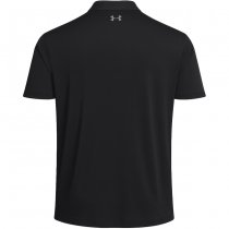 Under Armour Mens Tee To Green Freedom Polo - Black / Grey - M