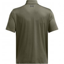 Under Armour Mens Tee To Green Freedom Polo - Marine OD Green / Black - 2XL