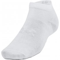 Under Armour Essential 6-Pack Low Cut Socks - White / White / Halo Grey - M