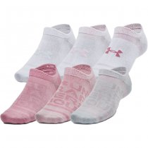 Under Armour Essential 6-Pack Low Cut Socks - Pink Elixir / Pink - L
