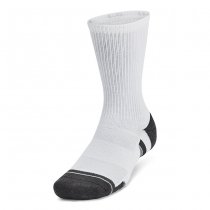 Under Armour Performance Tech 6-Pack Crew Socks - White / White - L