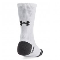 Under Armour Performance Tech 6-Pack Crew Socks - White / White - XL