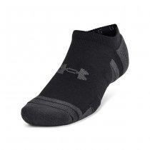 Under Armour Performance Tech 6-Pack No Show Socks - Black / Jet Grey - XL