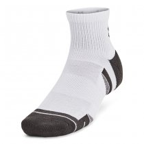 Under Armour Performance Tech 6-Pack Quarter Socks - White / Jet Grey - L