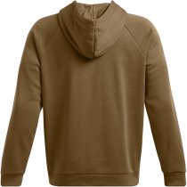 Under Armour Mens Rival Fleece Camo Chest Stripe Hoodie - Coyote / White - L