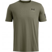 Under Armour Mens Freedom By Land T-Shirt - Marine OD Green / Black - S