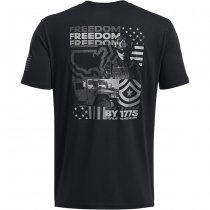 Under Armour Mens Freedom By 1775 T-Shirt - Black / Titan Grey - L