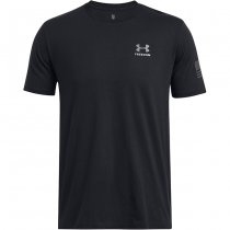 Under Armour Mens Freedom By 1775 T-Shirt - Black / Titan Grey - M