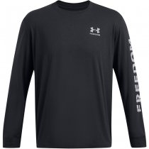 Under Armour Mens Freedom Flag Long Sleeve - Black / White - XL
