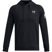 Under Armour Mens Freedom Flag Hoodie - Black / Desert Sand - 2XL
