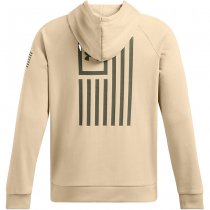 Under Armour Mens Freedom Flag Hoodie - Desert Sand / Olive - M