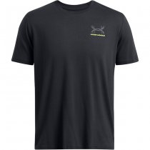 Under Armour Mens Schematic White Tail Short Sleeve - Black / Grey - 2XL