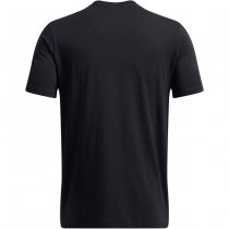 Under Armour Mens Sliced Wordmark Short Sleeve - Black / Blue - M