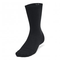 Under Armour Essential Unisex 6-Pack Crew Socks - Black / Grey - L