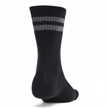 Under Armour Essential Unisex 6-Pack Crew Socks - Black / Grey - M
