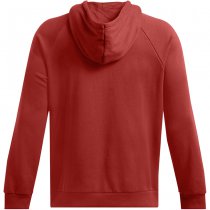 Under Armour Mens Rival Fleece Antler Hoodie - Earthen Orange / Dark Maroon - XL