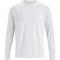 Under Armour Mens Fish Elite Long Sleeve - White / Halo Grey - 2XL