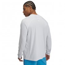 Under Armour Mens Fish Elite Long Sleeve - White / Halo Grey - 2XL