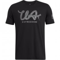 Under Armour Mens Freedom Military T-Shirt - Black / Titan Grey - XL
