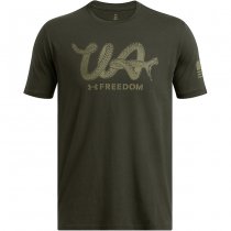 Under Armour Mens Freedom Military T-Shirt - Artillery Green - M