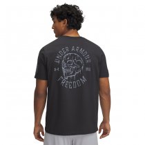 Under Armour Freedom Skull T-Shirt - Black / Steel - S