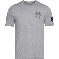 Under Armour Freedom Skull T-Shirt - Steel Light Heather / Black - 2XL