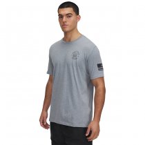 Under Armour Freedom Skull T-Shirt - Steel Light Heather / Black - L
