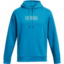 Under Armour Mens Fish Pro Terry Hoodie - Ether Blue / Halo Grey - XL