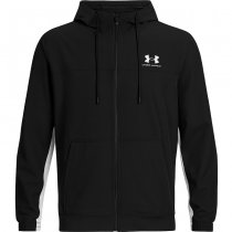 Under Armour Rival Woven Windbreaker - Black / White - 3XL