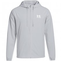Under Armour Rival Woven Windbreaker - Mod Grey / Mod Grey / White - L
