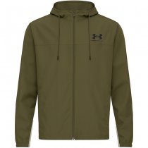 Under Armour Rival Woven Windbreaker - Marine OD Green / Black - S