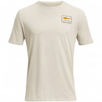 Under Armour Mens Walleye Short Sleeve - Sandstorm / Gold League - L